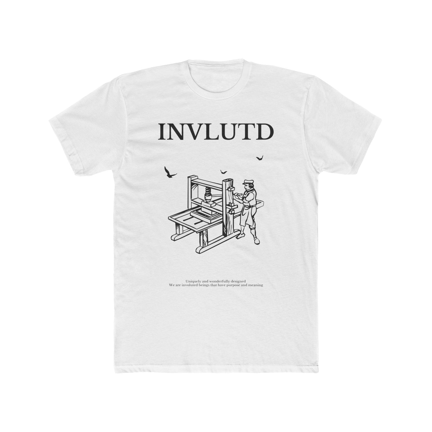 INVLUTD WORKMANSHIP T-SHIRT (BLACK/WHITE)