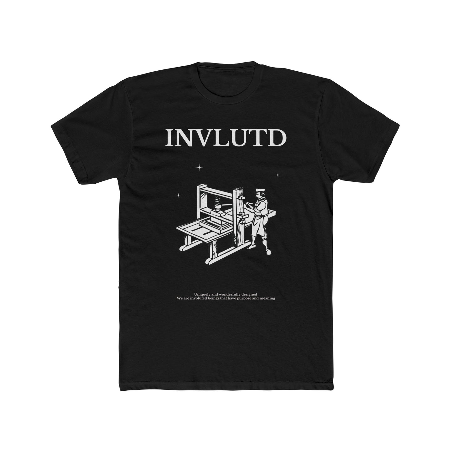INVLUTD WORKMANSHIP T-SHIRT (BLACK/WHITE)